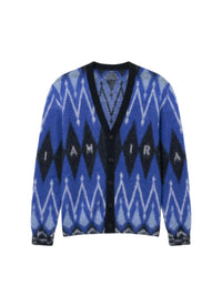 ARGYLE MOHAIR CARDIGAN