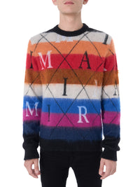 AMIRI ARGYLE STRIPE CREW