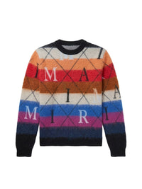 AMIRI ARGYLE STRIPE CREW