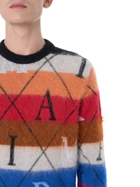 AMIRI ARGYLE STRIPE CREW