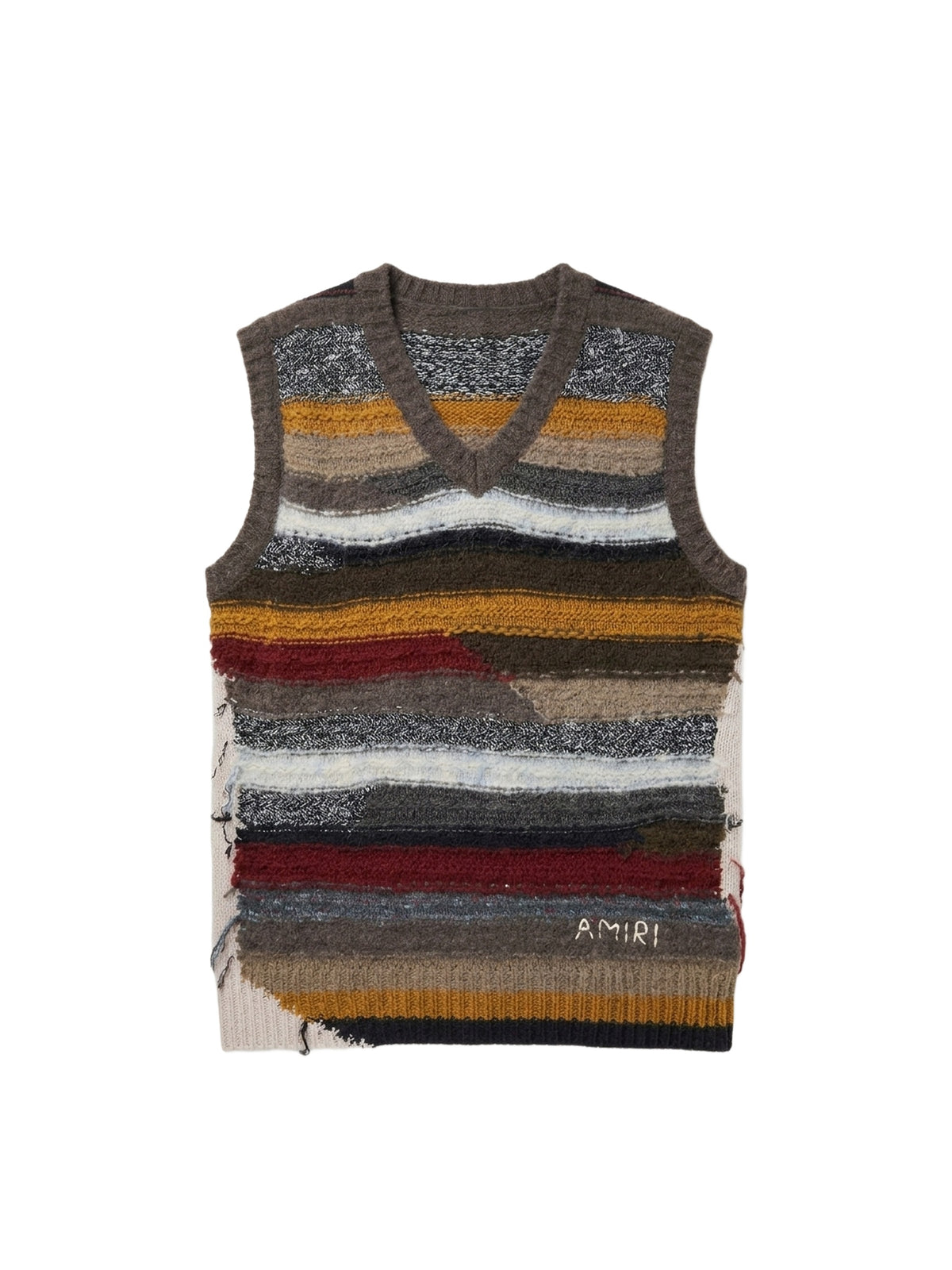 MULTICOLOR STRIPE GILET