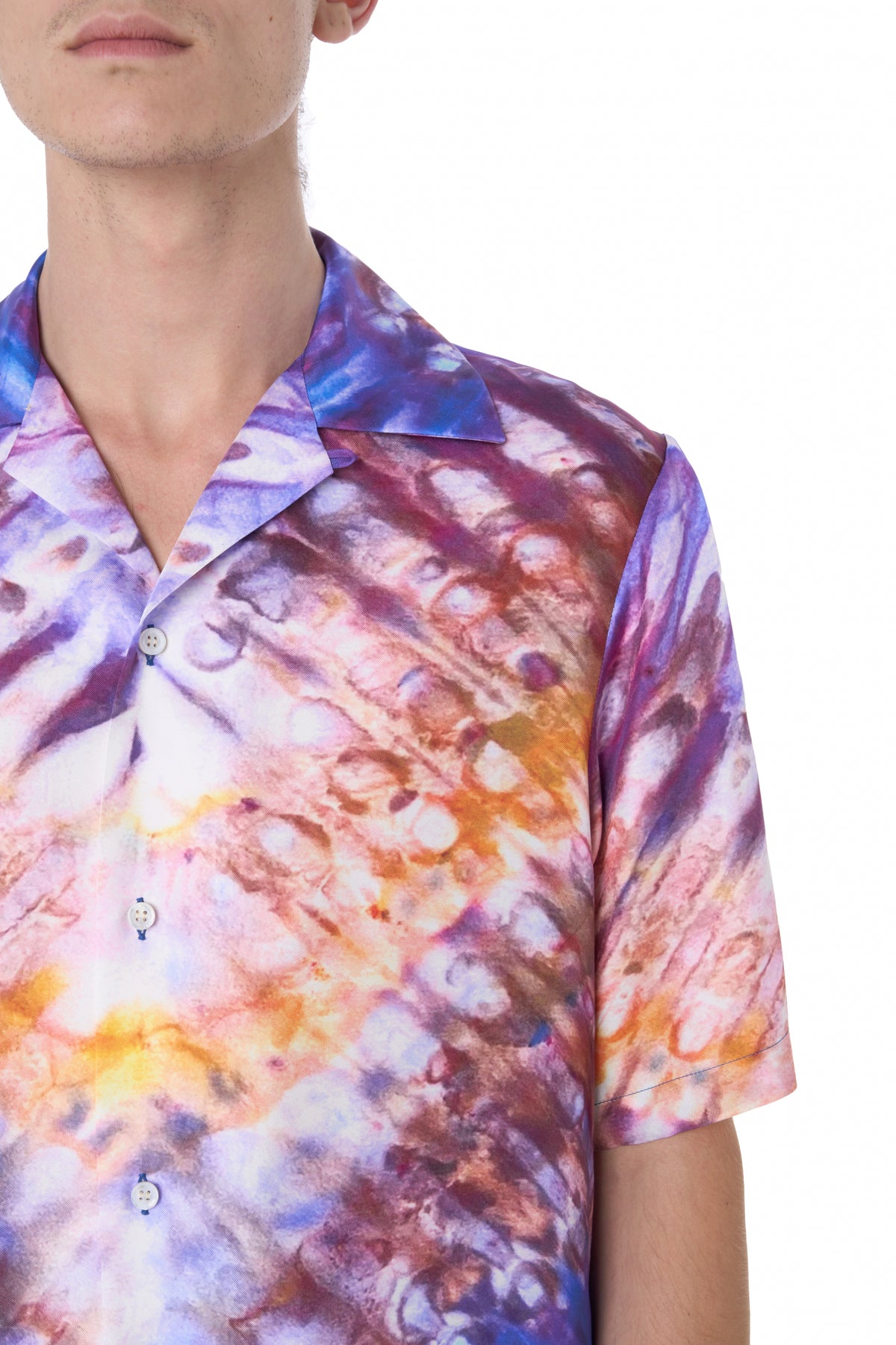 TIE DYE BOWLING SHIRT