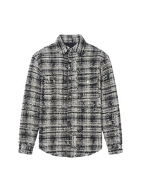 TWEED PADDED OVERSHIRT