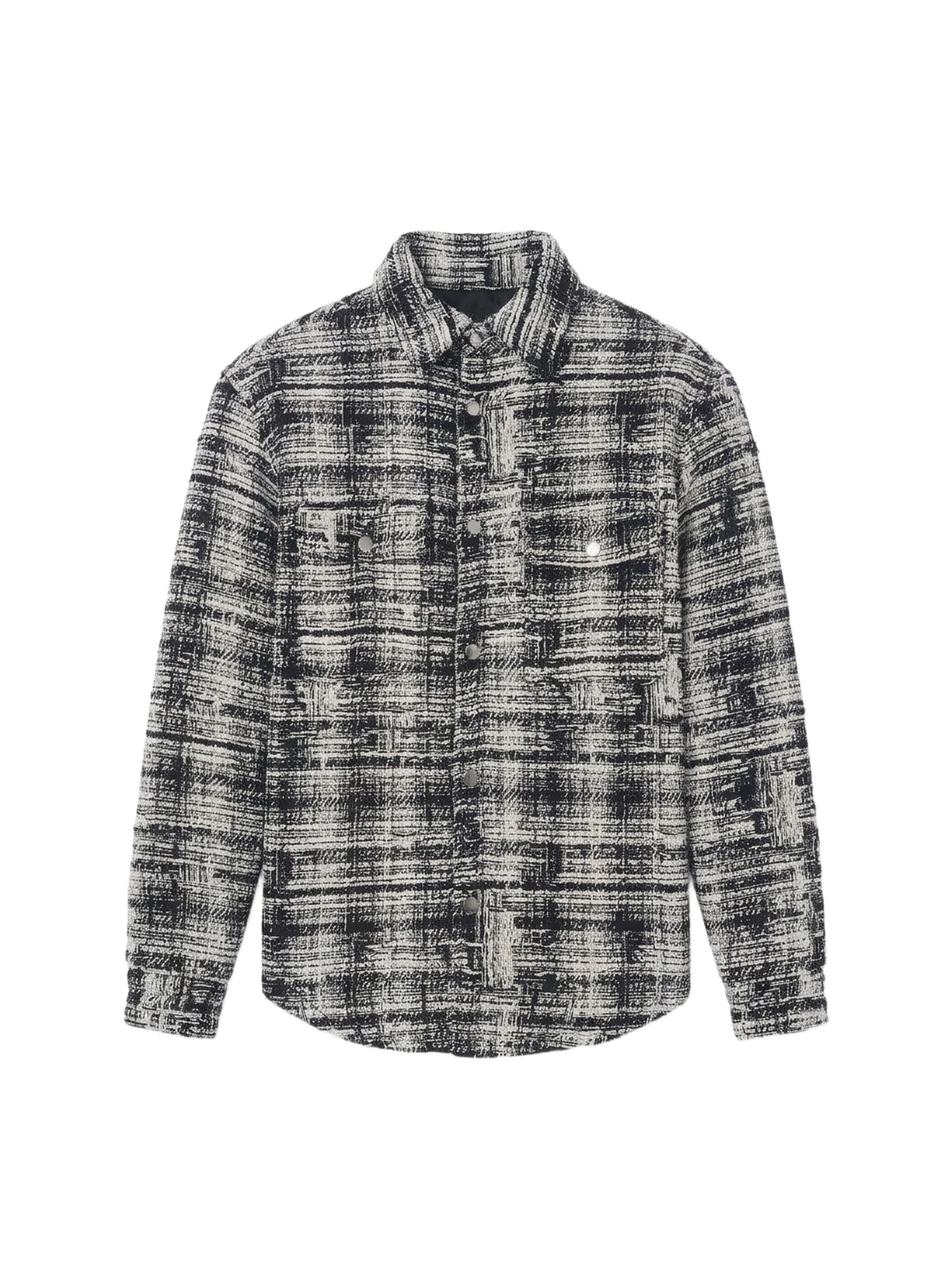 TWEED PADDED OVERSHIRT