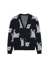 RABBIT REPEAT CARDIGAN