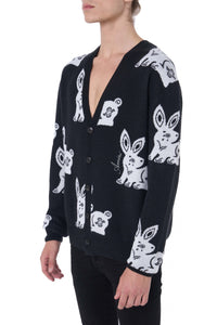 RABBIT REPEAT CARDIGAN