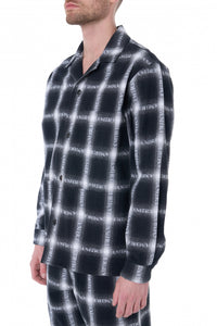 AMIRI SHADOW PLAID LS PJ SHIRT