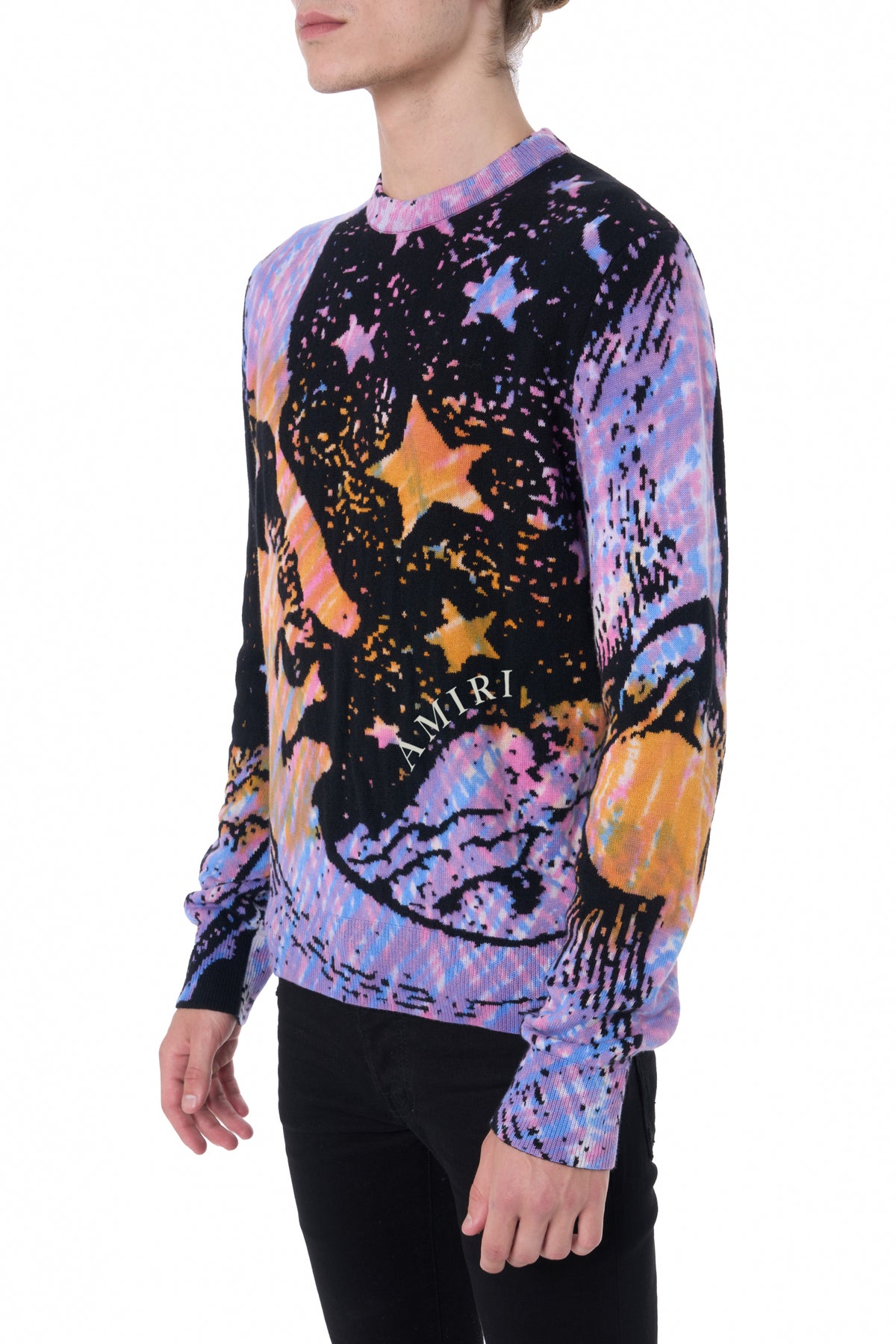 TIE DYE MOON CREWNECK