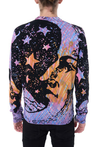 TIE DYE MOON CREWNECK