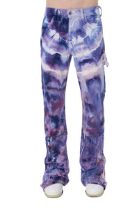 CRACKED TIE DYE CARPENTER JEAN