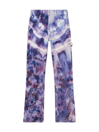 CRACKED TIE DYE CARPENTER JEAN