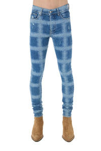 AMIRI PLAID SKINNY JEAN