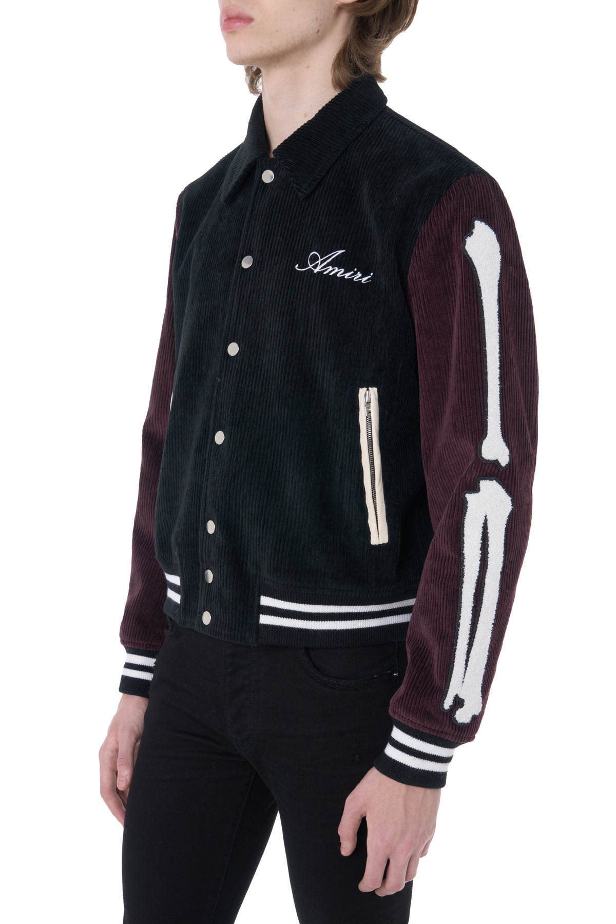 CORDUROY BONES VARSITY JACKET