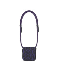 Sac à fermeture éclair en jacquard Ma - Purple