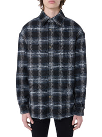 SHADOW PLAID OVERSHIRT