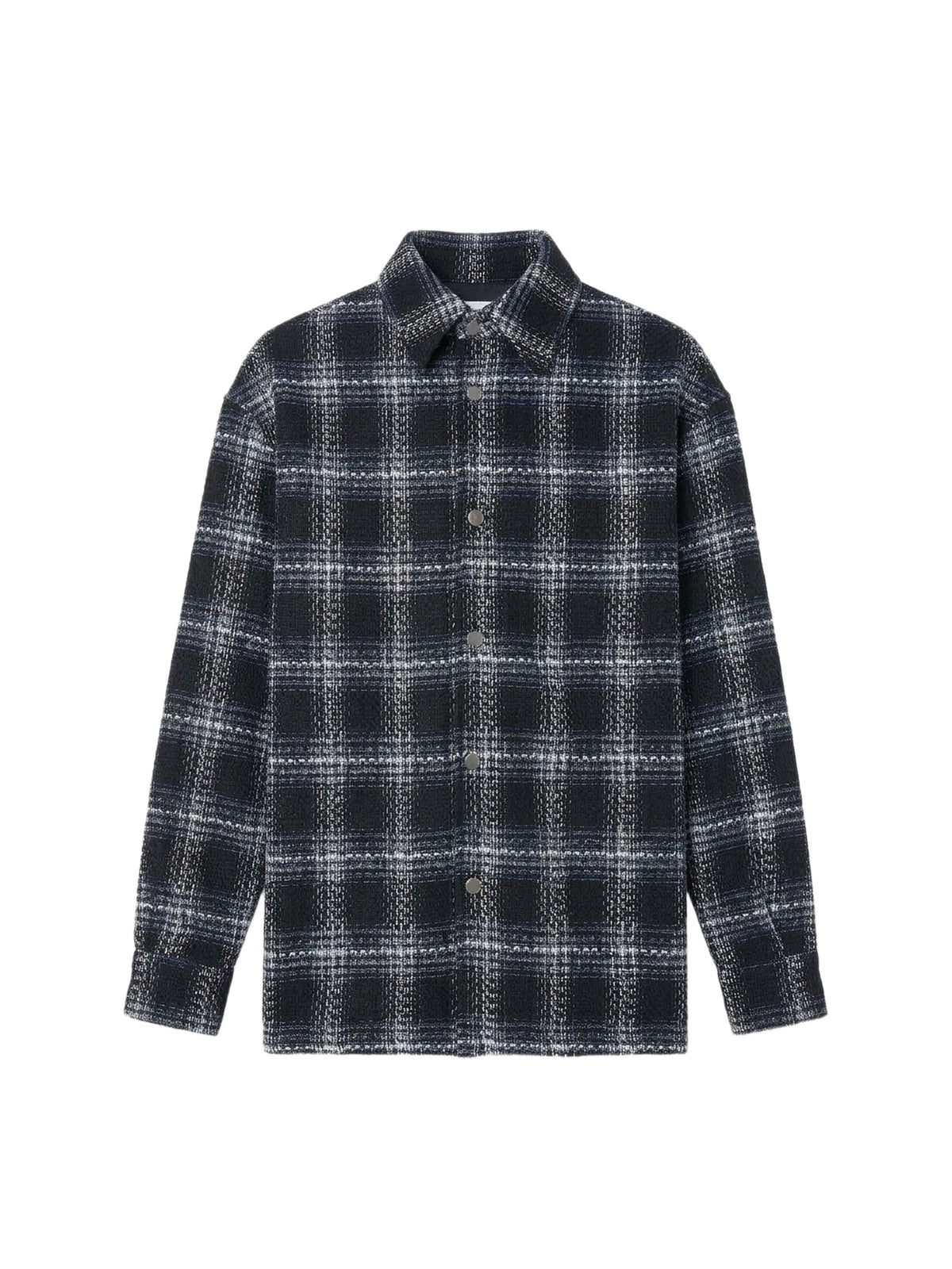 SHADOW PLAID OVERSHIRT