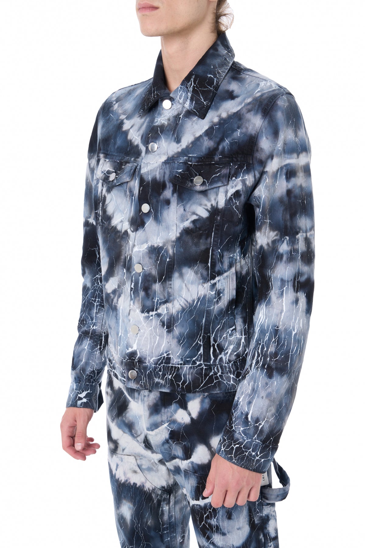 CRACKED TIE DYE TRUCKER