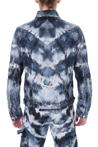 CRACKED TIE DYE TRUCKER