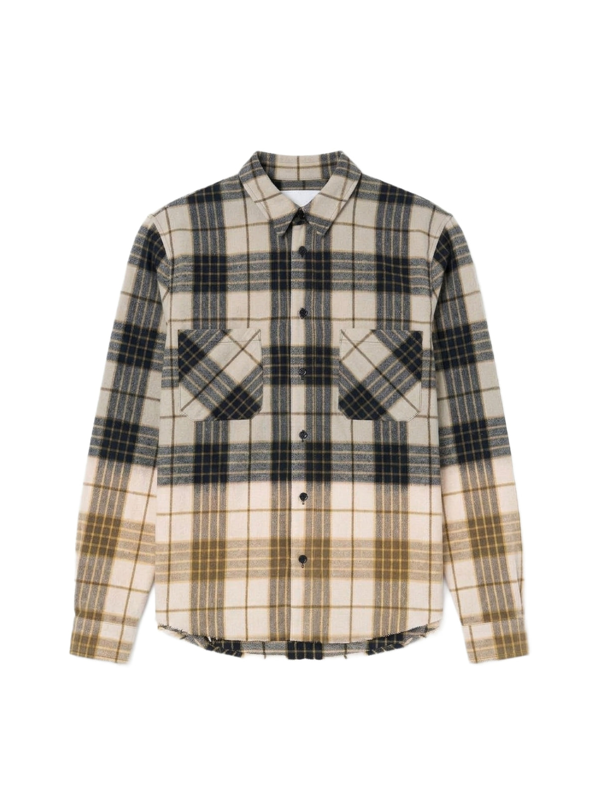 DIP DYE PLAID SHIRT