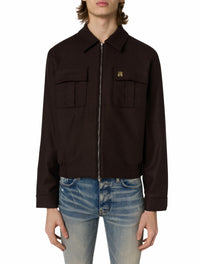 WOOL FLANNEL BLOUSON