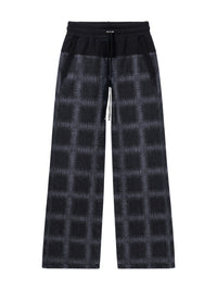 Pantalon de sport hybride - Black/Aged Amiri Plaid
