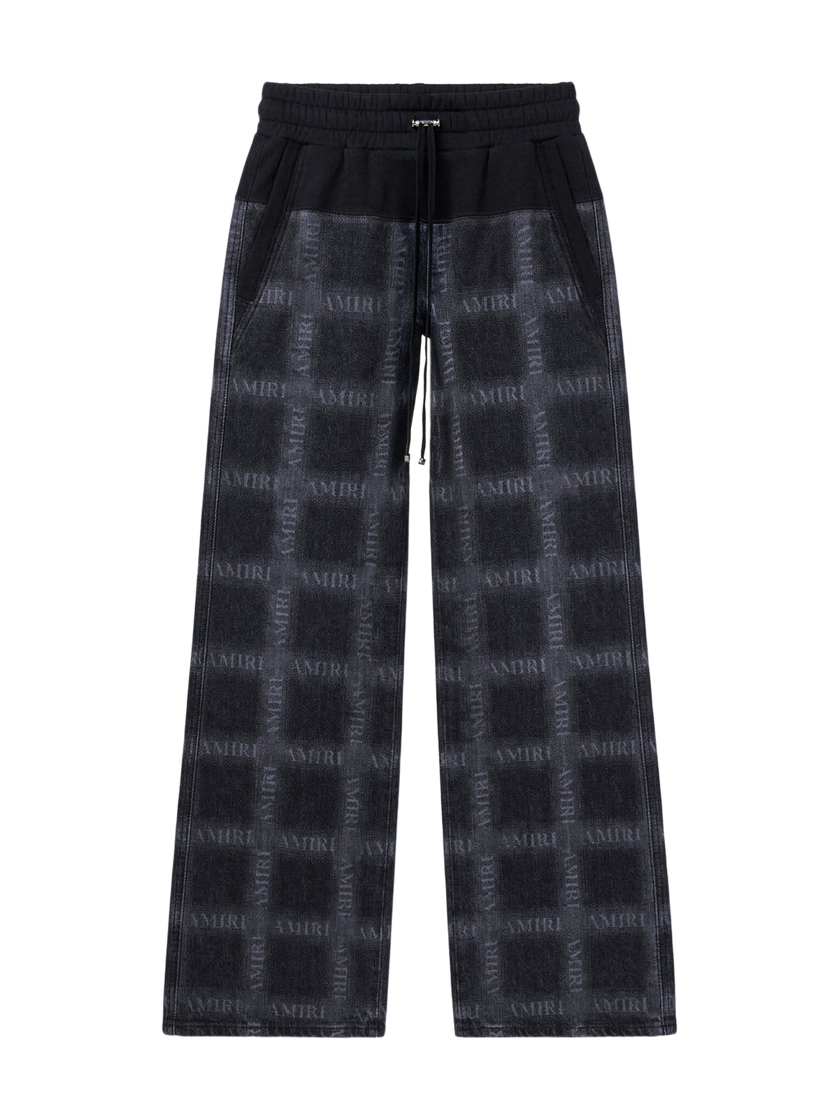 Pantalon de sport hybride - Black/Aged Amiri Plaid