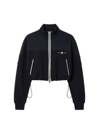 Veste courte à cordon de serrage - Black