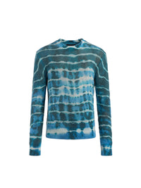 OPEN STITCH TIE-DYE CREW