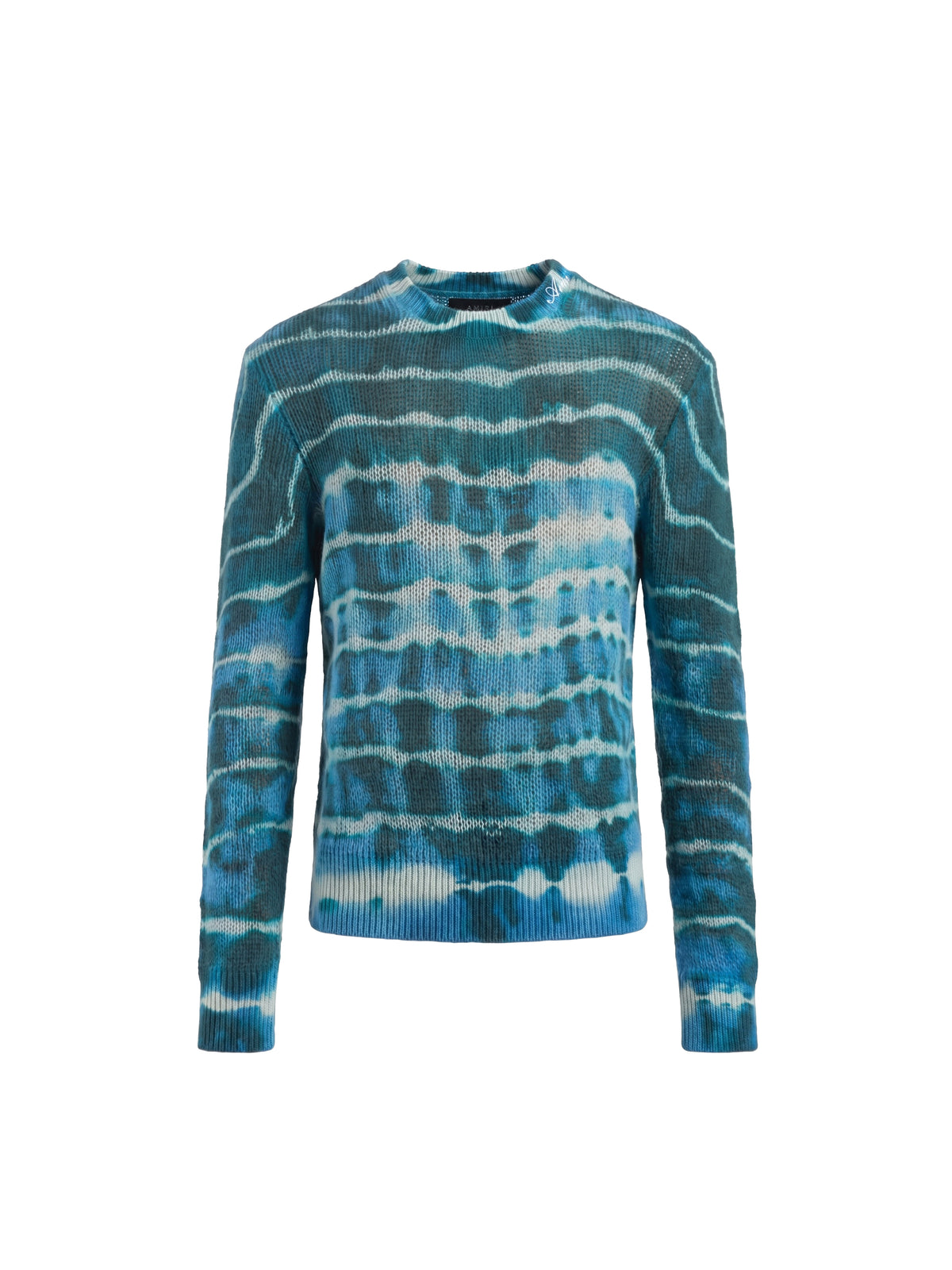 OPEN STITCH TIE-DYE CREW