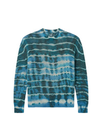 OPEN STITCH TIE-DYE CREW