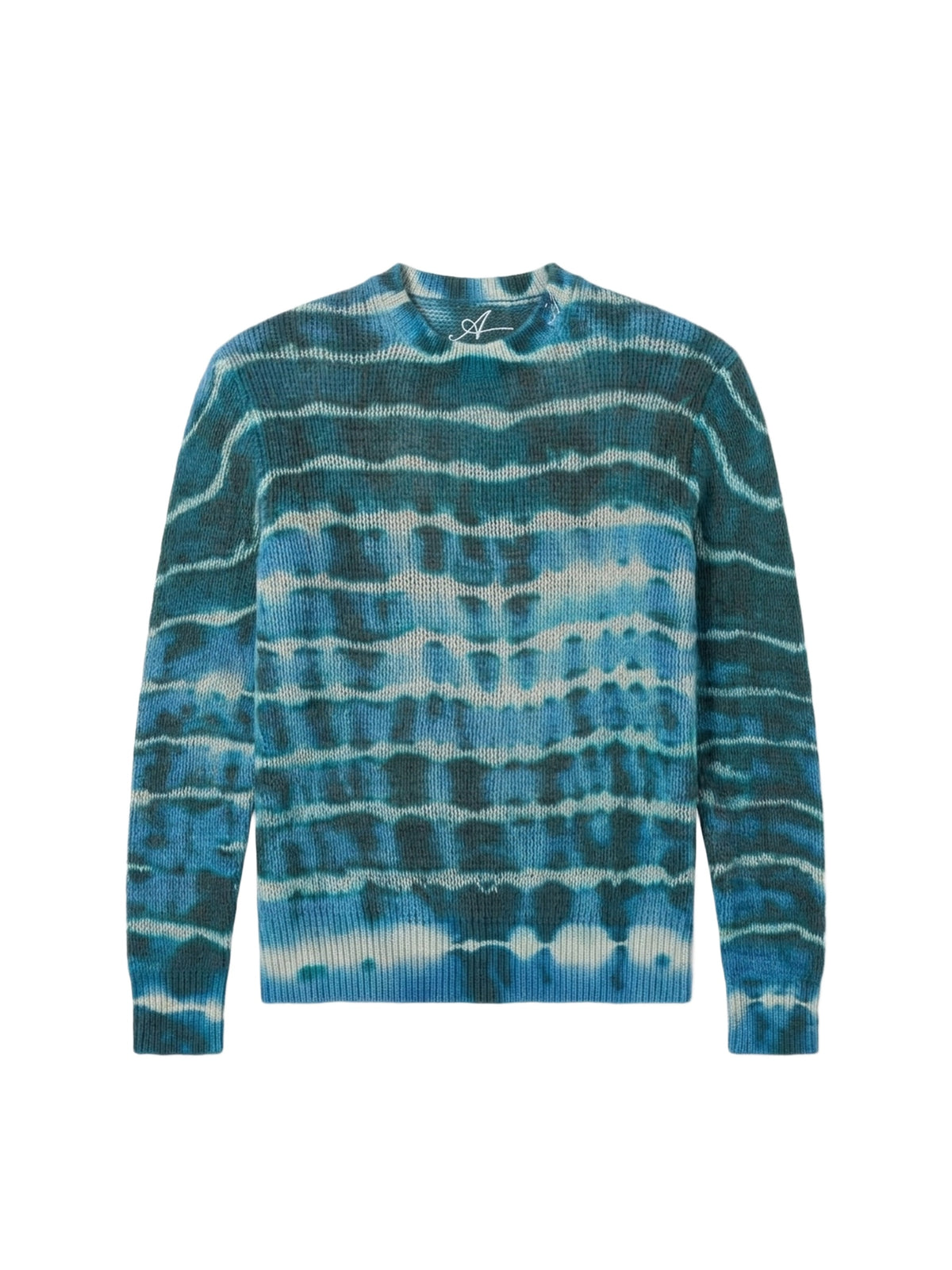 OPEN STITCH TIE-DYE CREW
