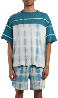 TIE DYE KNIT FOOTBALL JERSEY
