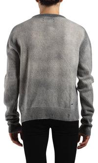 AMIRI SPRAY CASHMERE CREWNECK