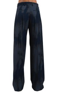 PINSTRIPE DBL PLEATED TROUSERS