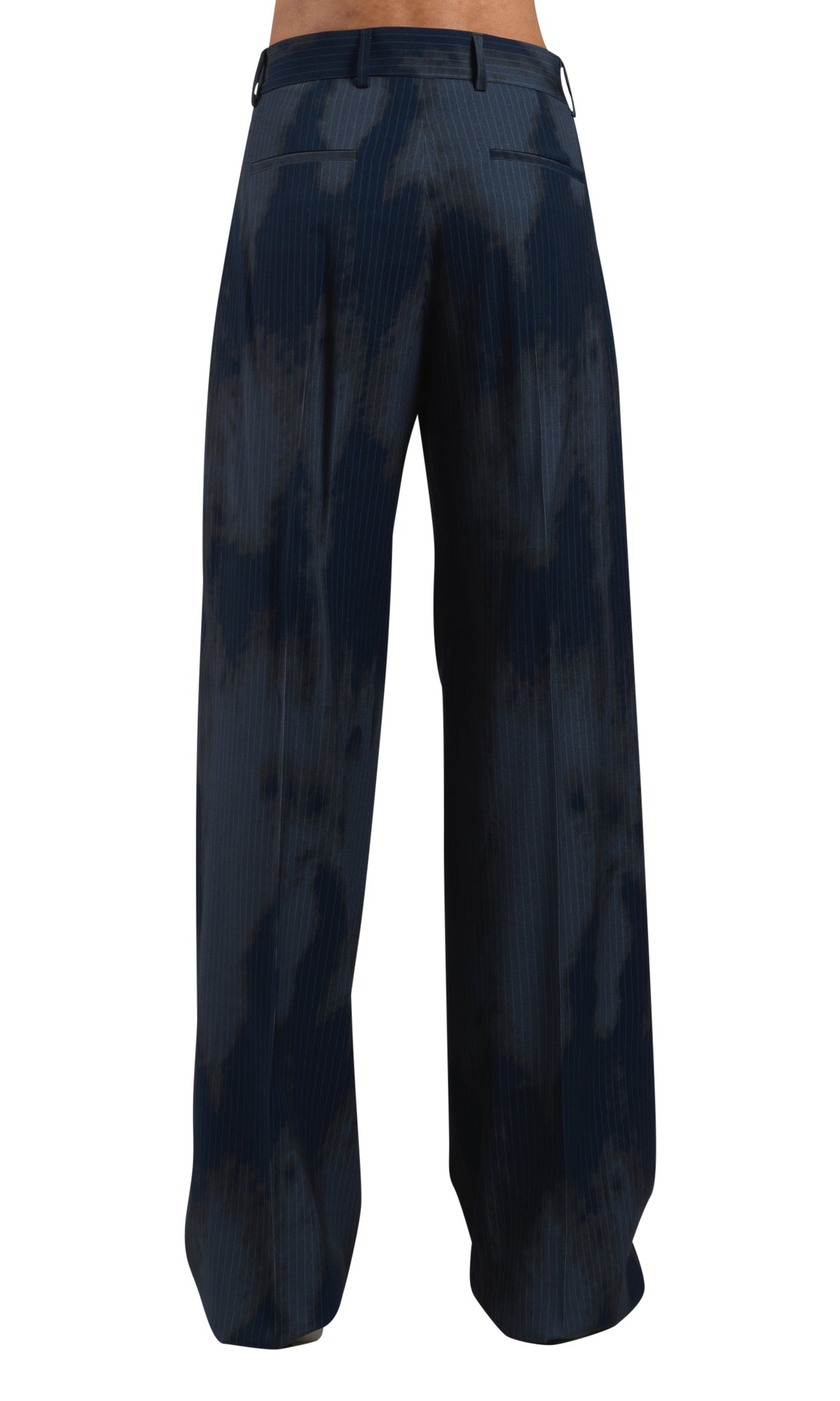 PINSTRIPE DBL PLEATED TROUSERS