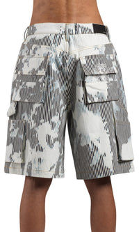 STRIPED EMB WORKMAN SHORT