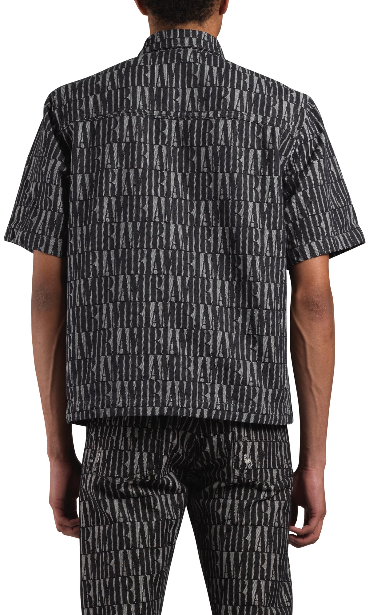 AMIRI JACQUARD SNAP UP SS