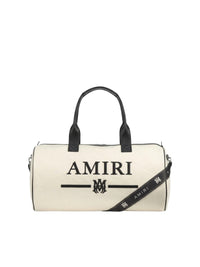 CANVAS EMBROIDERY DUFFLE BAG