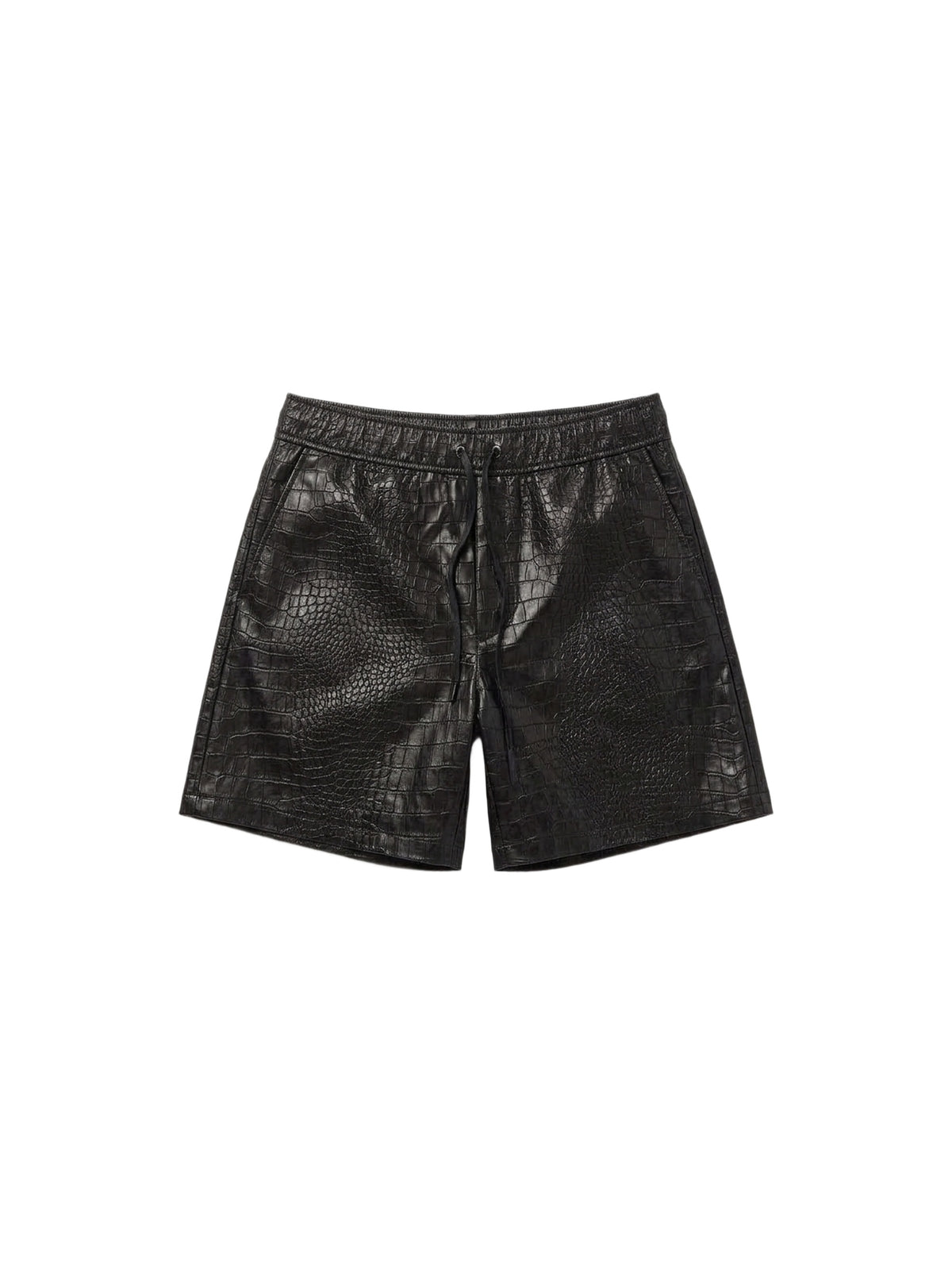EMBOSSED LEATHER SHORT