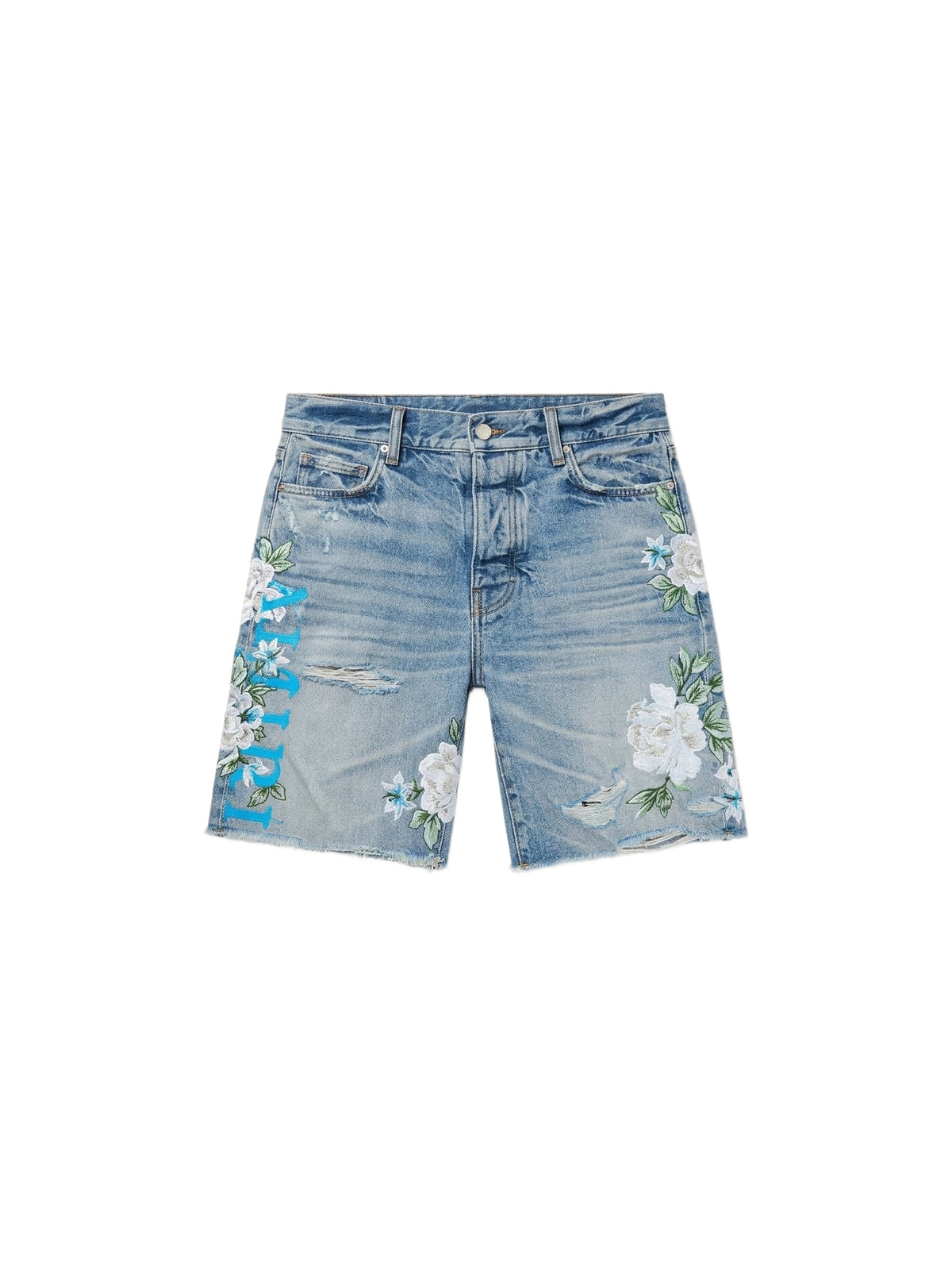 EMBROIDERED FLORAL LOGO SHORT
