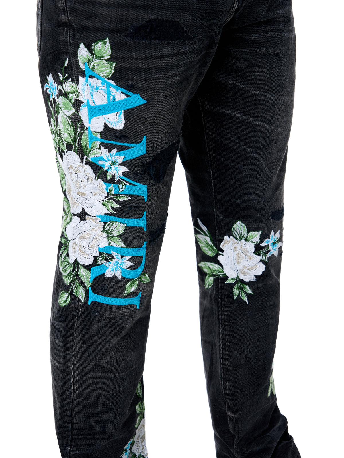 AMIRI FLORAL STRAIGHT JEAN