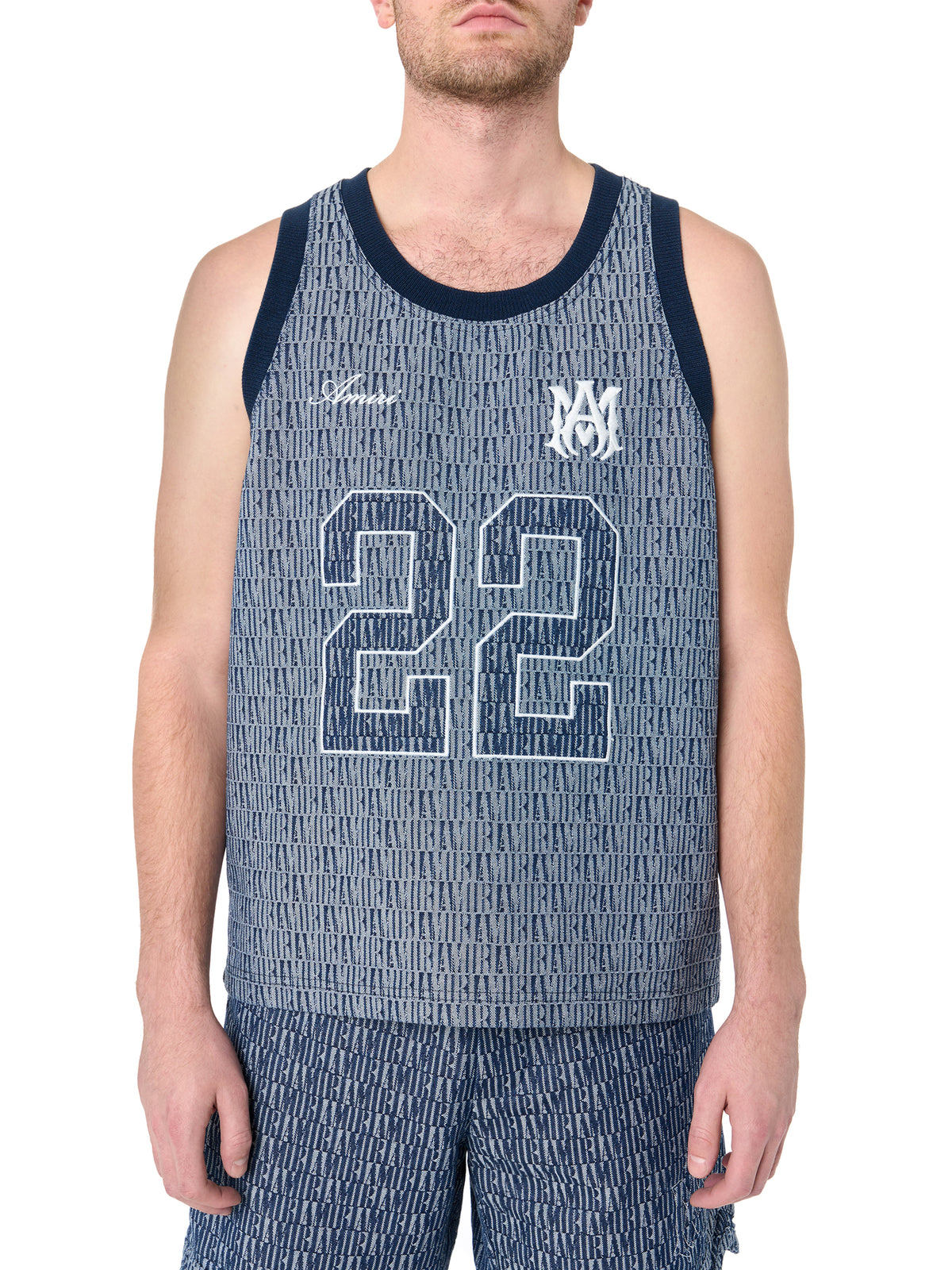AMIRI JACQUARD BBALL JERSEY