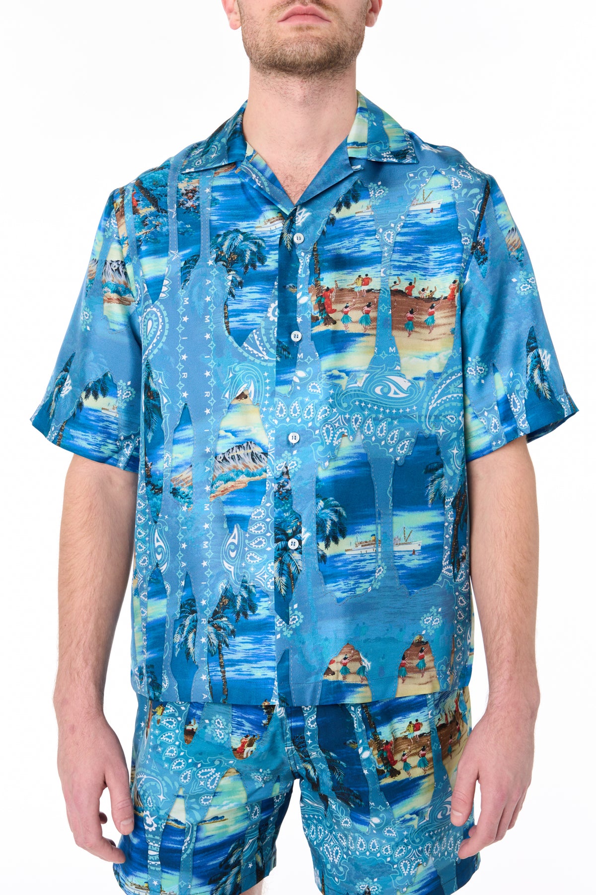 BLEACH BANDANA BOWLING SHIRT