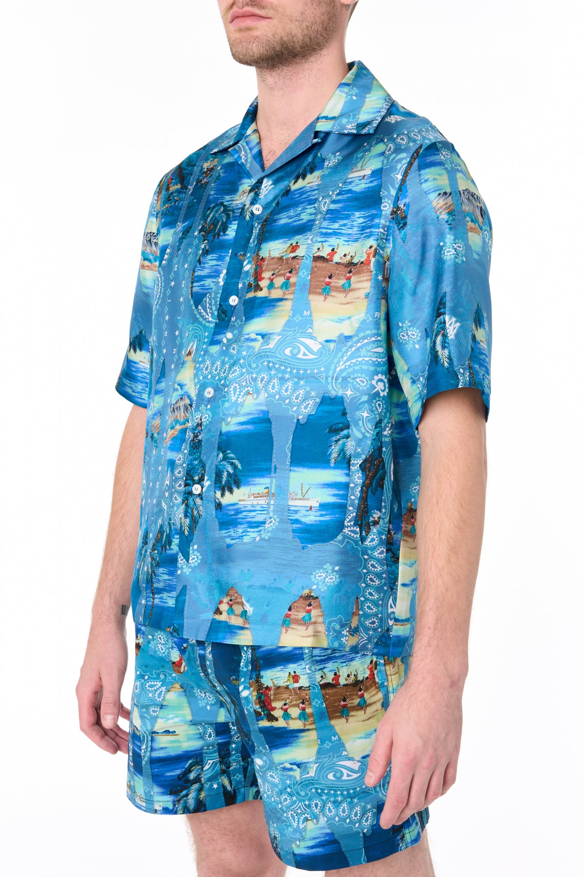 BLEACH BANDANA BOWLING SHIRT