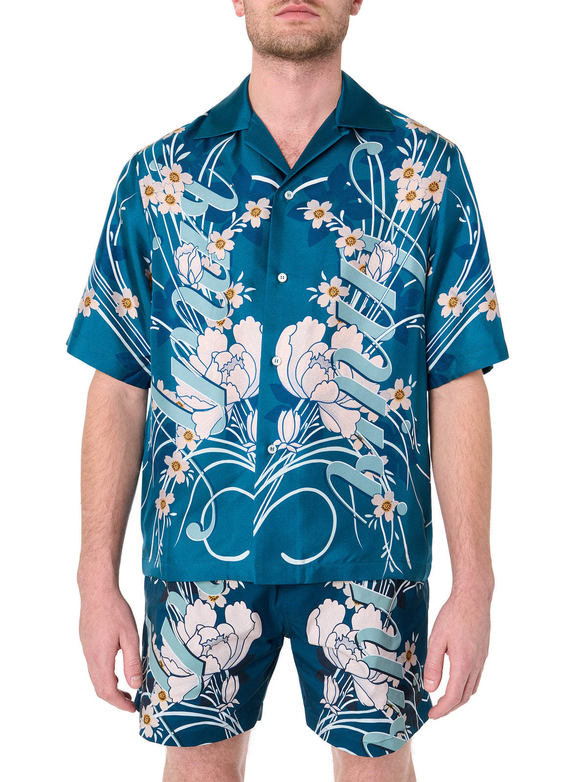 AMIRI FLORAL BOWLING SHIRT