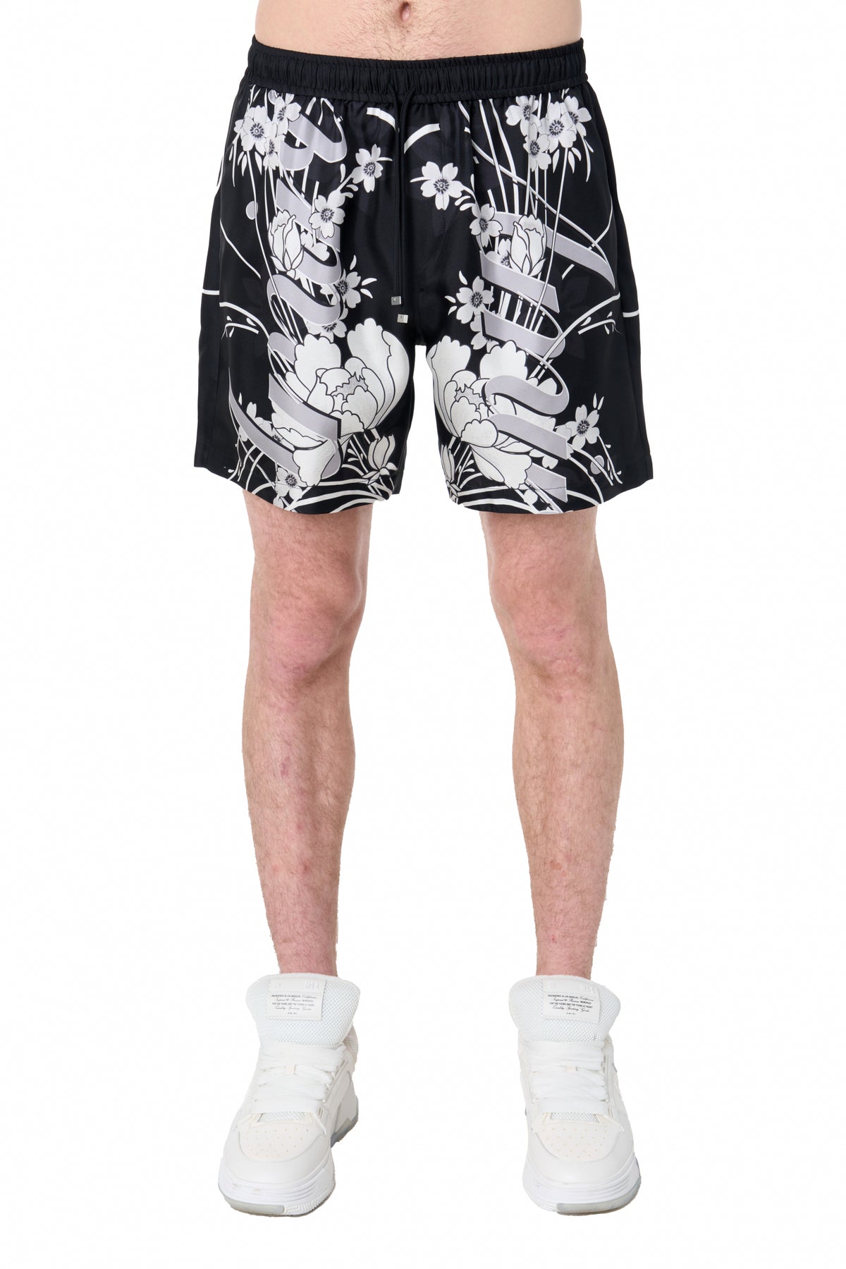 FLORAL DRAWSTRING SHORT