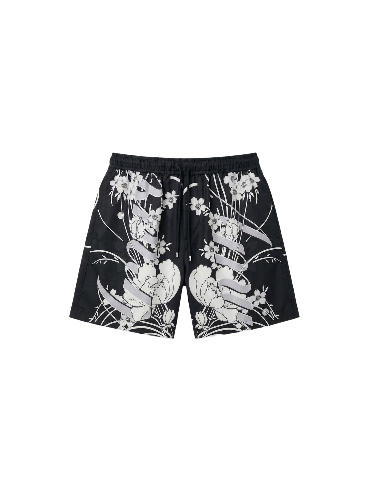 FLORAL DRAWSTRING SHORT