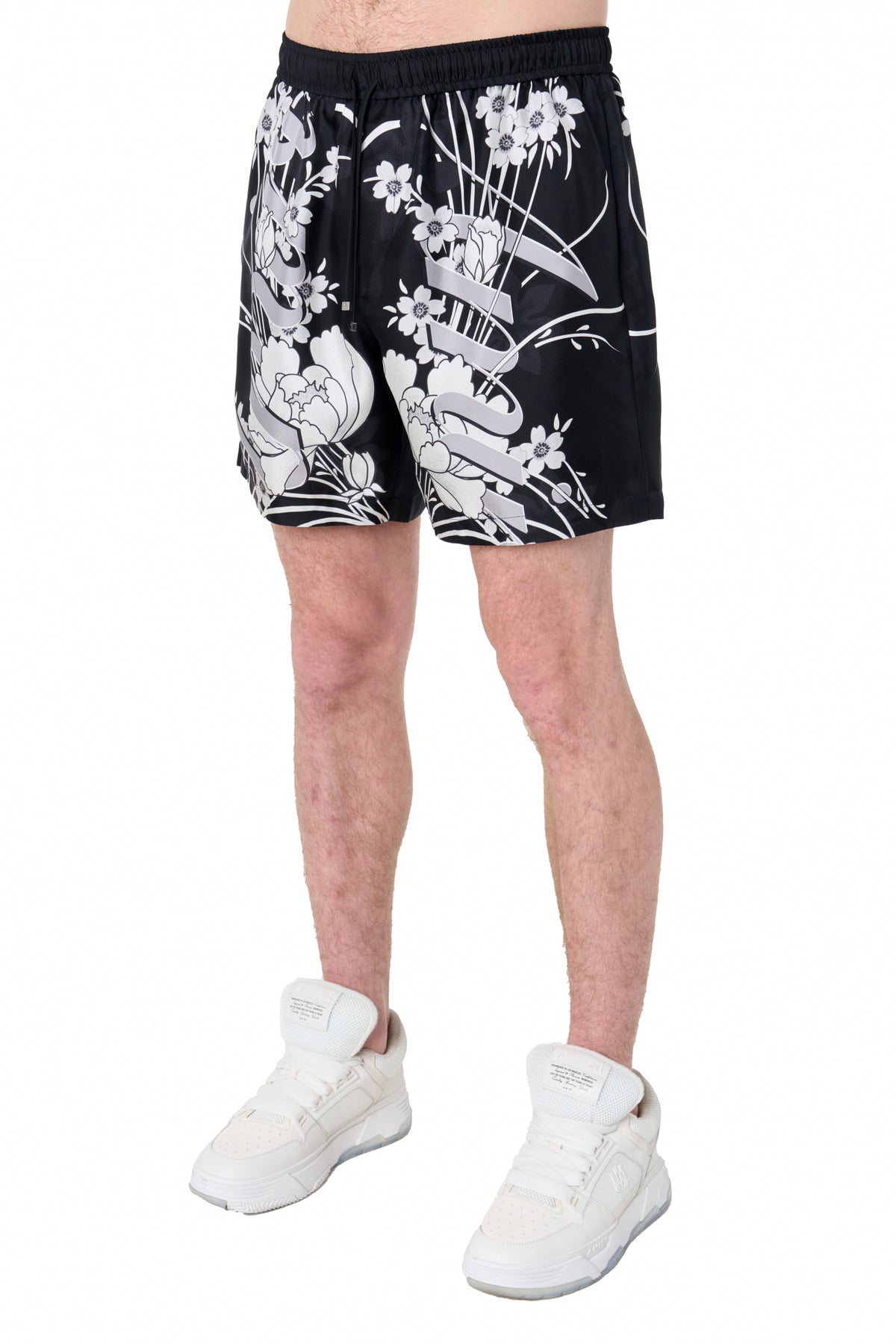 FLORAL DRAWSTRING SHORT