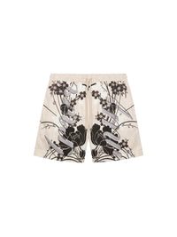 FLORAL DRAWSTRING SHORT