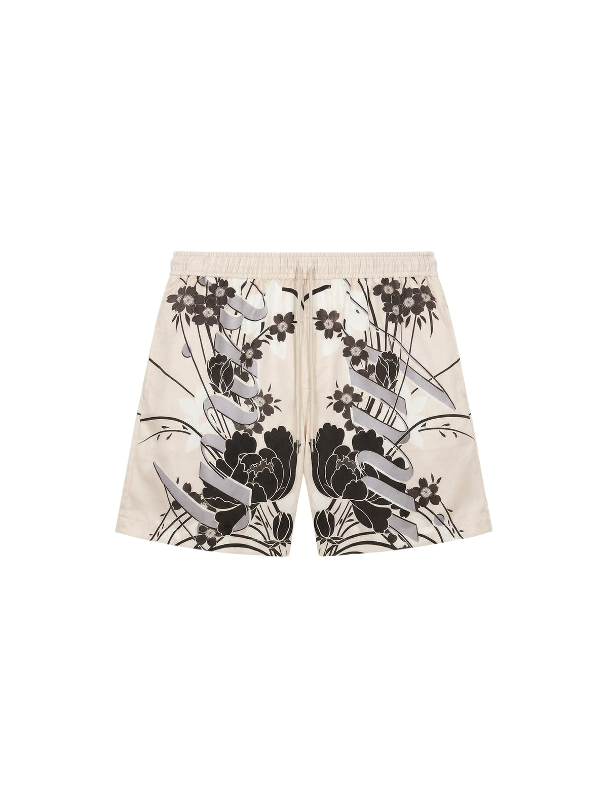 FLORAL DRAWSTRING SHORT